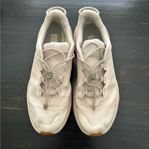 Hoka One Transport Lifestyle Shoes in Eggnog (Cream)  Womens Size 9B